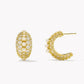 Kendra Scott Krista Hoop Earring - Gold White Mix