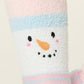 PJ Salvage Cozy Ski Jammie Crew Socks-Snowman