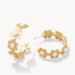 Spartina 449 Primrose Hoop Earrings- Pearl