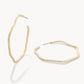 Spartina 449 Sand Bar Wave Earrings 50mm-White Opal