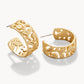 Spartina 449 Vine Hoop Earrings Gold