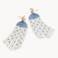 Spartina Bitty Bead Earrings-Blue Dot