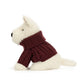 Jellycat Munro Scottie Dog- Winter Jumper Outfit