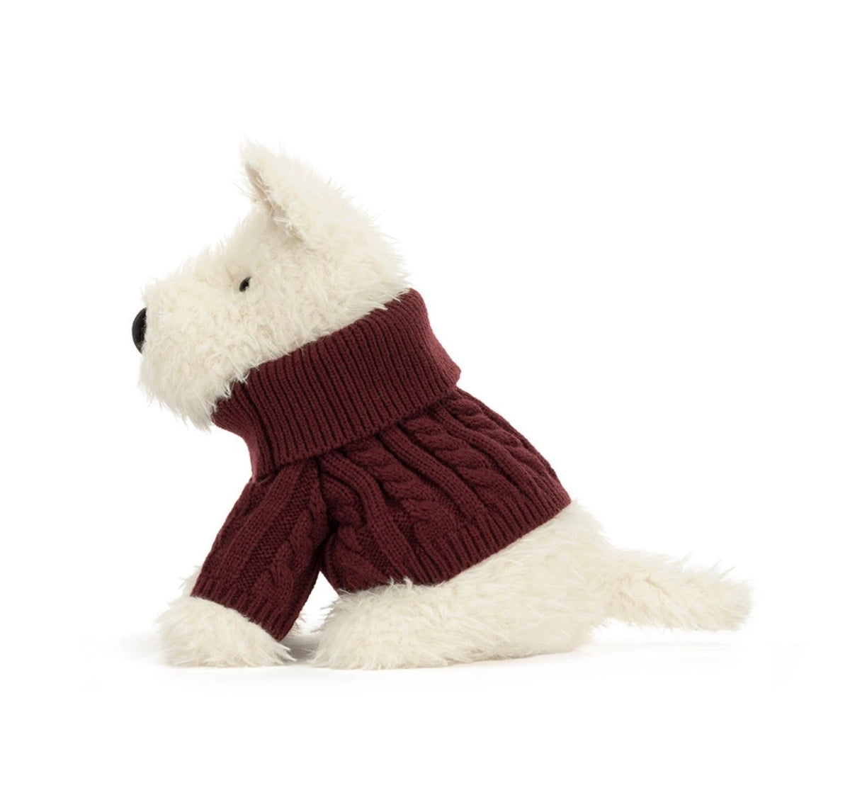 Jellycat Munro Scottie Dog- Winter Jumper Outfit