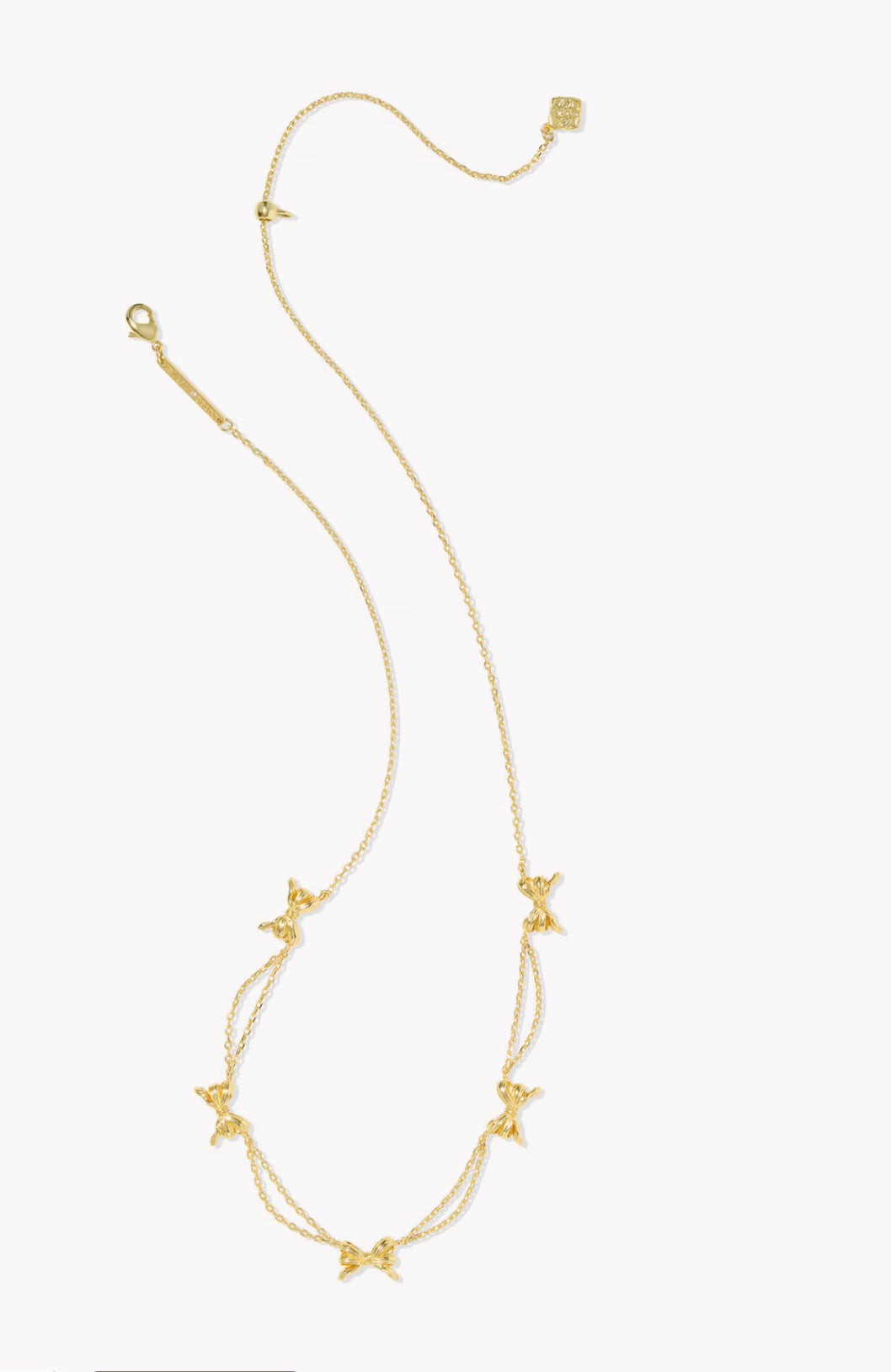 Kendra Scott Bow Strand Necklace-Gold