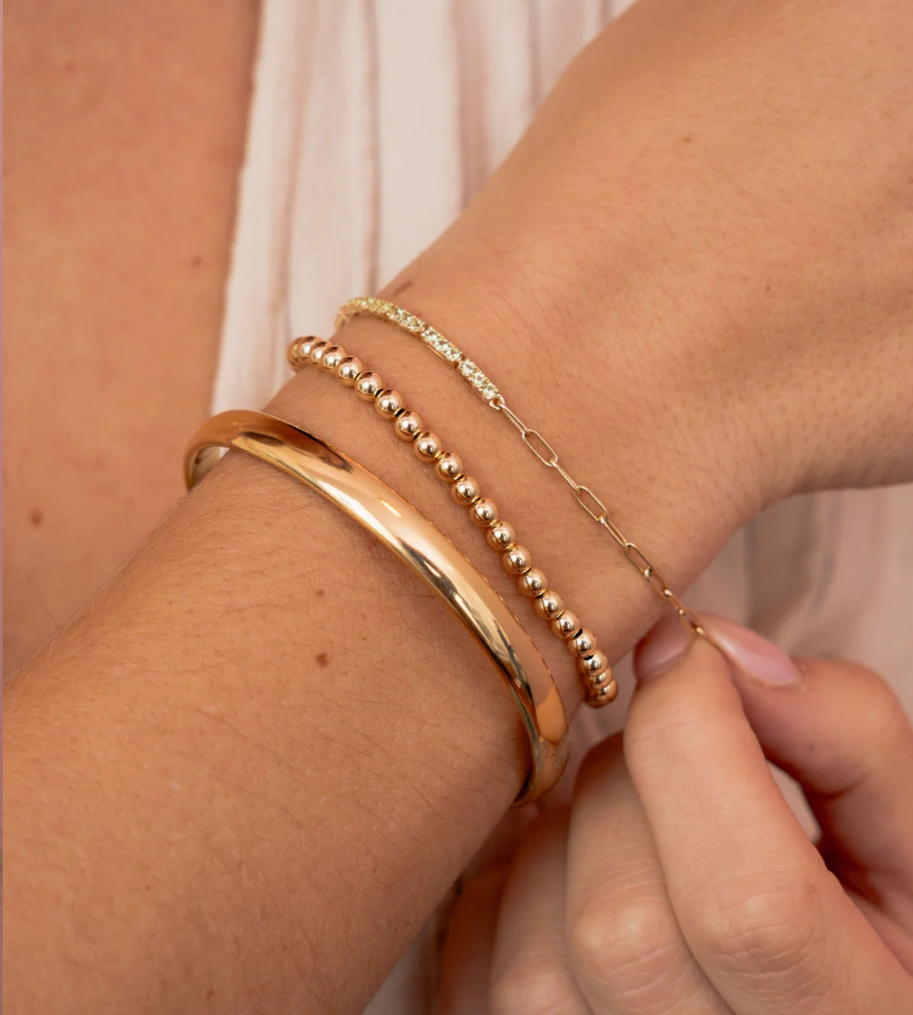 LeMel Goldie Cuff Bracelet- Gold