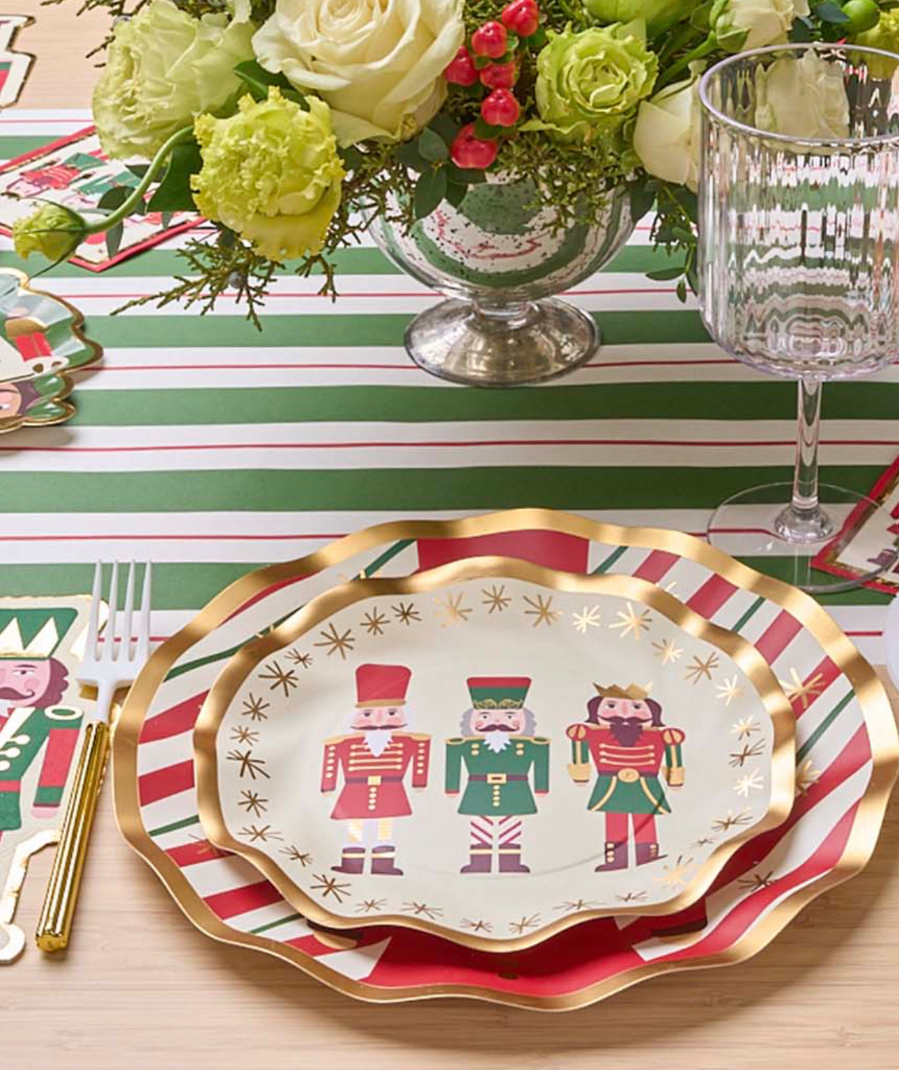 Sophistiplate Wavy Salad Plate-Nutcracker Christmas