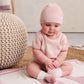Barefoot Dreams CozyChic Lite® Baby Sock Stripe 2 pc. Set-Dusty Rose Multi
