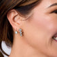 LeMel “Blaire” Bezel Mixed Shape CZ Stud Earrings