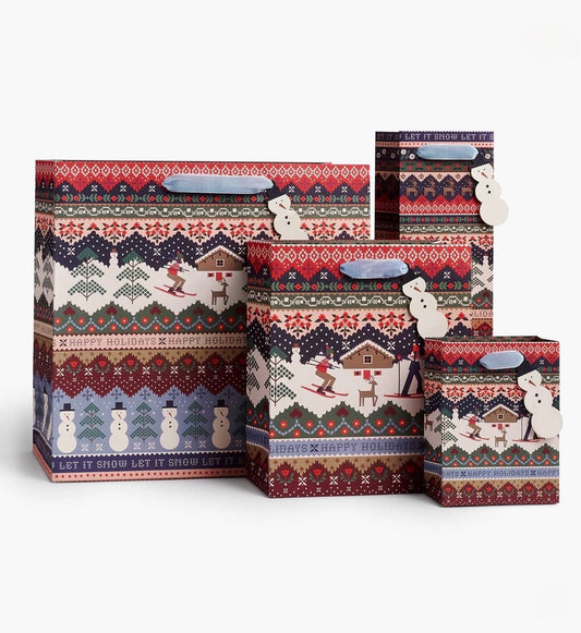 Rifle Paper Co. "Ski Chalet" Gift Bag-4 Sizes