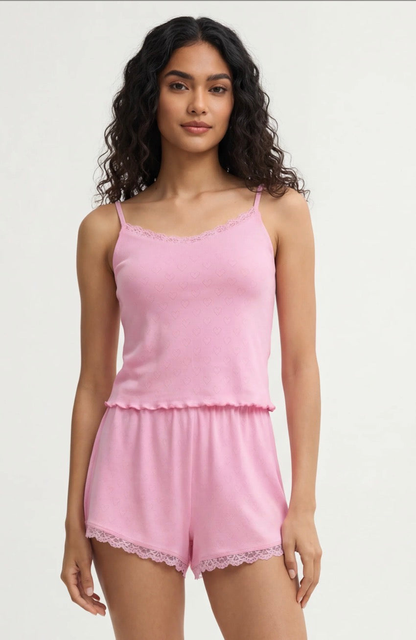 Z Supply Heart Felt Cami- Pink Crush