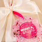 The Darling Effect Holiday Scalloped Frame Ornament-Confetti Pink