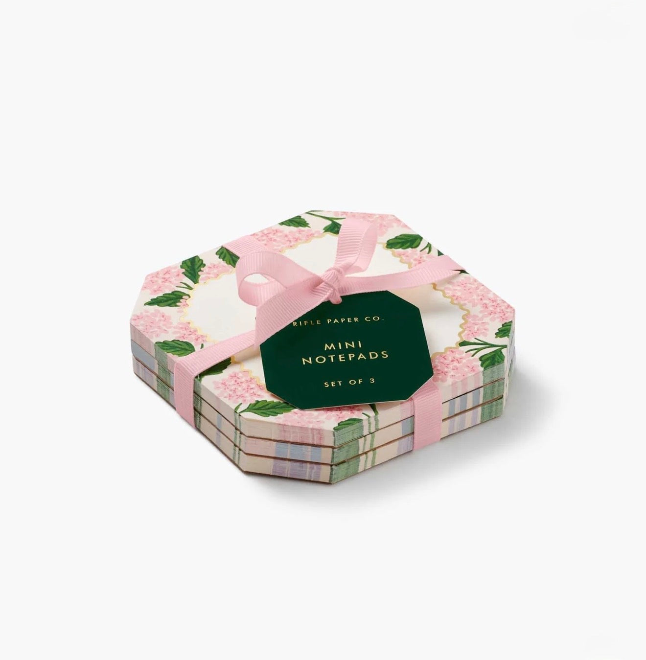 Rifle Paper Co. "Pink Hydrangea" Mini Notepads (Set of 3)