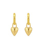 LeMel “Lucy” Heart Charm Huggie Earrings