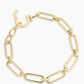 Gorjana Zoey Statement Link Bracelet-Gold