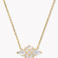 Kendra Scott Abbie Crystal Pendant Necklace-Gold Neutral Mix