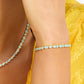 Melinda Maria “Isla” Tennis Bracelet-Gold/Blue Opal