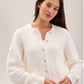 Barefoot Dreams Pointelle Cropped Cardi-Pearl