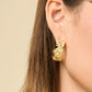 Spartina 449 Posy Party Hoop Earrings-Gold