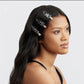Kitsch Creaseless Hair Clip 4-Piece Set-Black Terrazzo