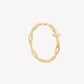 Rizen Chain Breaker Cross Ring-Gold