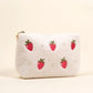 The Darling Effect Teddy Pouch-Strawberries & Pearls
