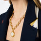 Julie Vos “Essex” Statement Necklace - Gold/MOP