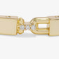 Melinda Maria “Ashley” Lock Cuff-Gold/White