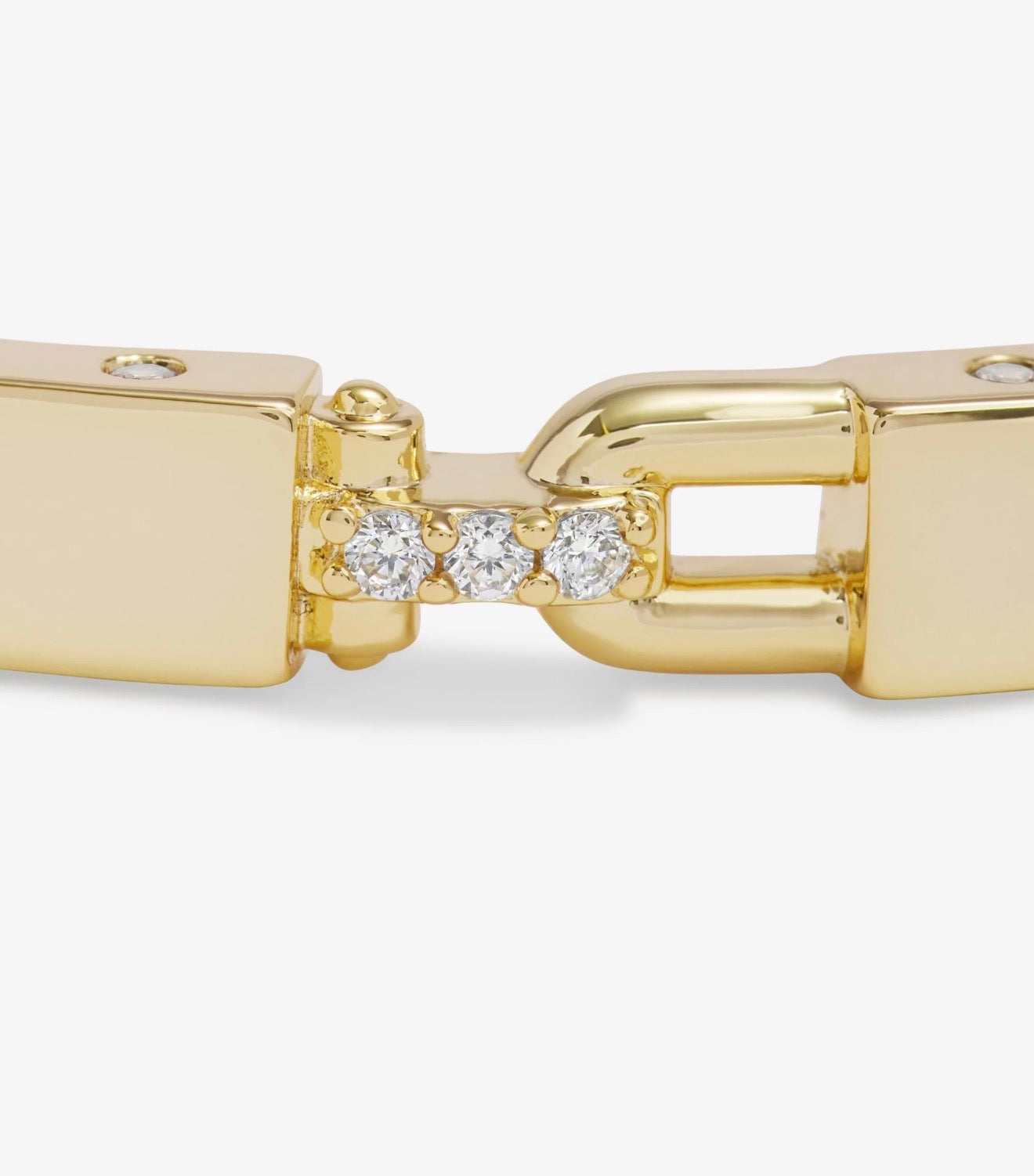 Melinda Maria “Ashley” Lock Cuff-Gold/White