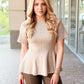 Sincerely Ours "Penny" Knit Top-Tan