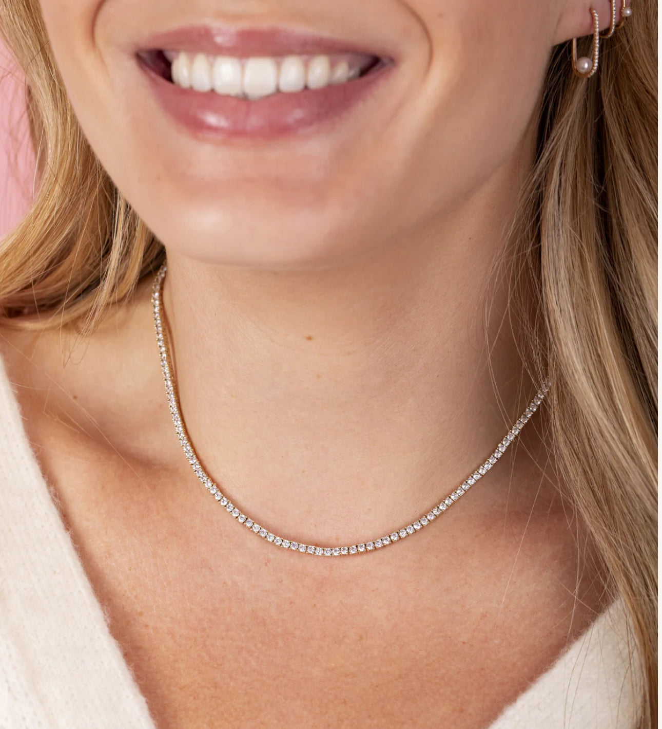 LeMel Classic CZ Tennis Necklace
