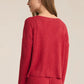 Z Supply Mara L/S Knit Cardigan- Haute Red