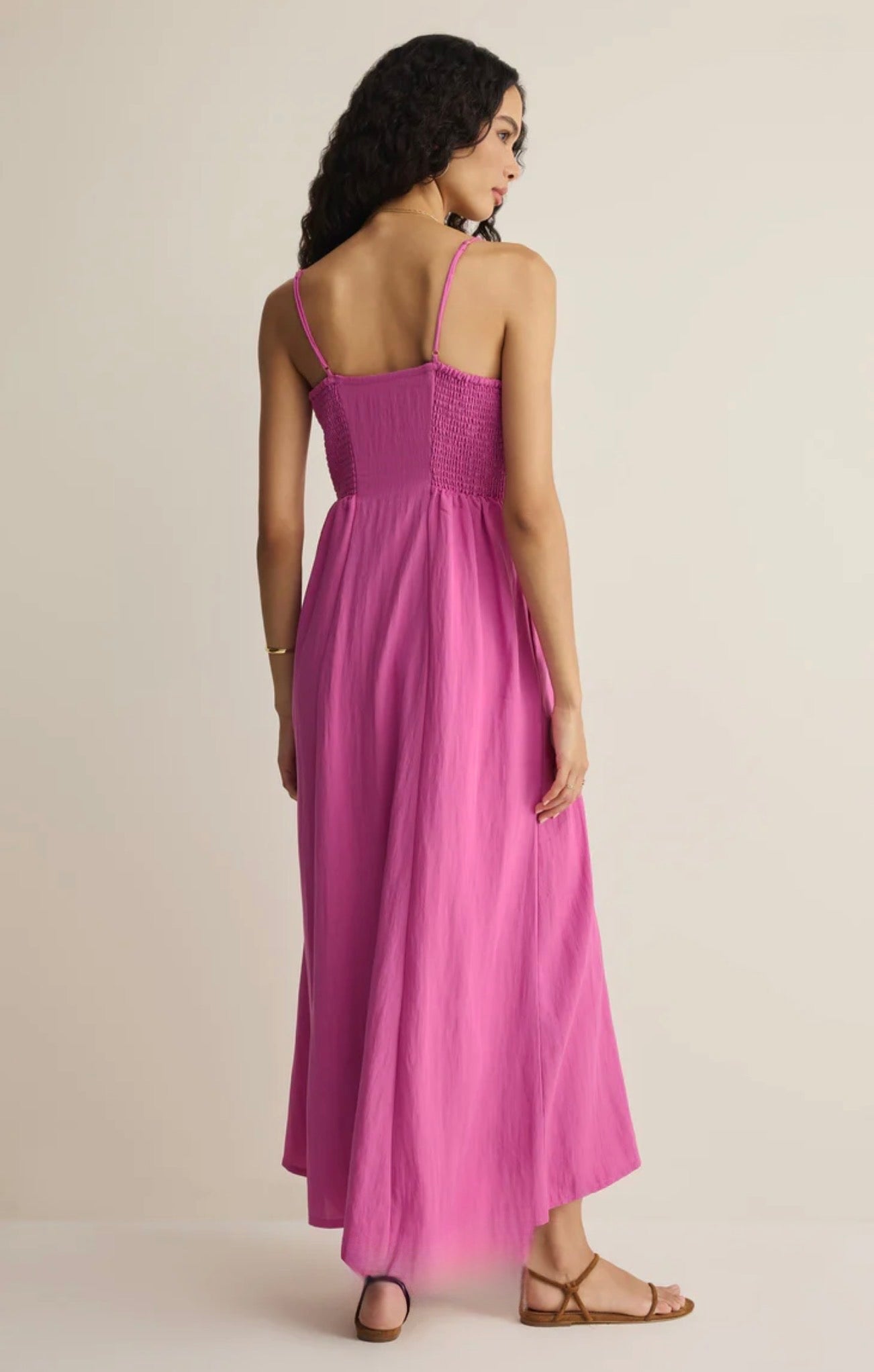 Z Supply Angel Eyes Midi Dress-Berry Blush