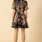 Hale Bob Haley Organza Dress Short Dress-Black