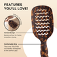 Teleties Full Sized Vented Hair Brush - Tortoise