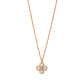 Capucine de Wulf “Berry Clover” Double-sided Charm Necklace 18"- MOP