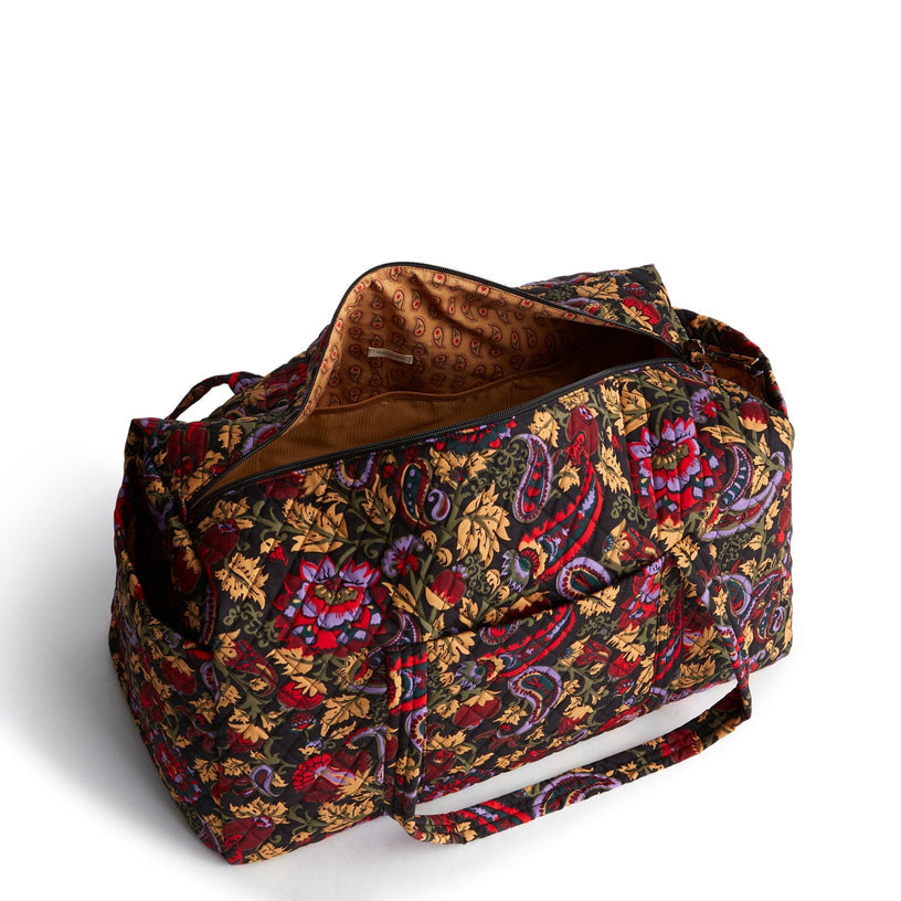 Vera Bradley Large Original Duffel-Midnight Garden Paisley