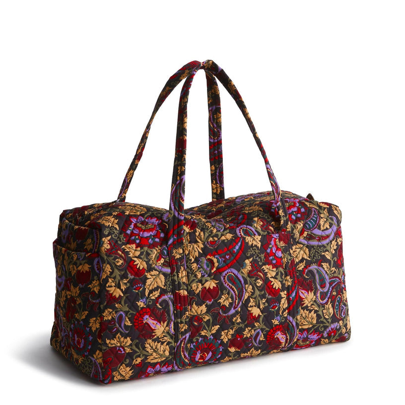 Vera Bradley Large Original Duffel-Midnight Garden Paisley