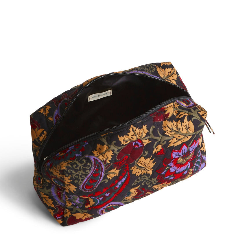 Vera Bradley Large Cosmetic-Midnight Garden Paisley