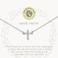 Spartina 449 Sea La Vie "Have Faith/Cross" Necklace-Silver