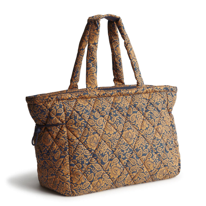 Vera Bradley Knollton Travel Tote- Lotus Montage Roasted Pecan