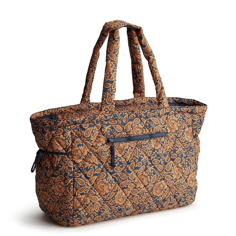 Vera Bradley Knollton Travel Tote- Lotus Montage Roasted Pecan