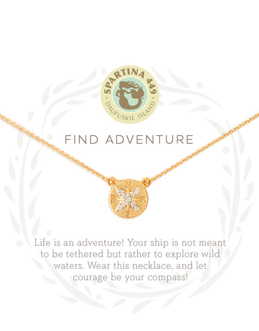 Spartina 449 Sea La Vie Necklace- Adventure/Compass