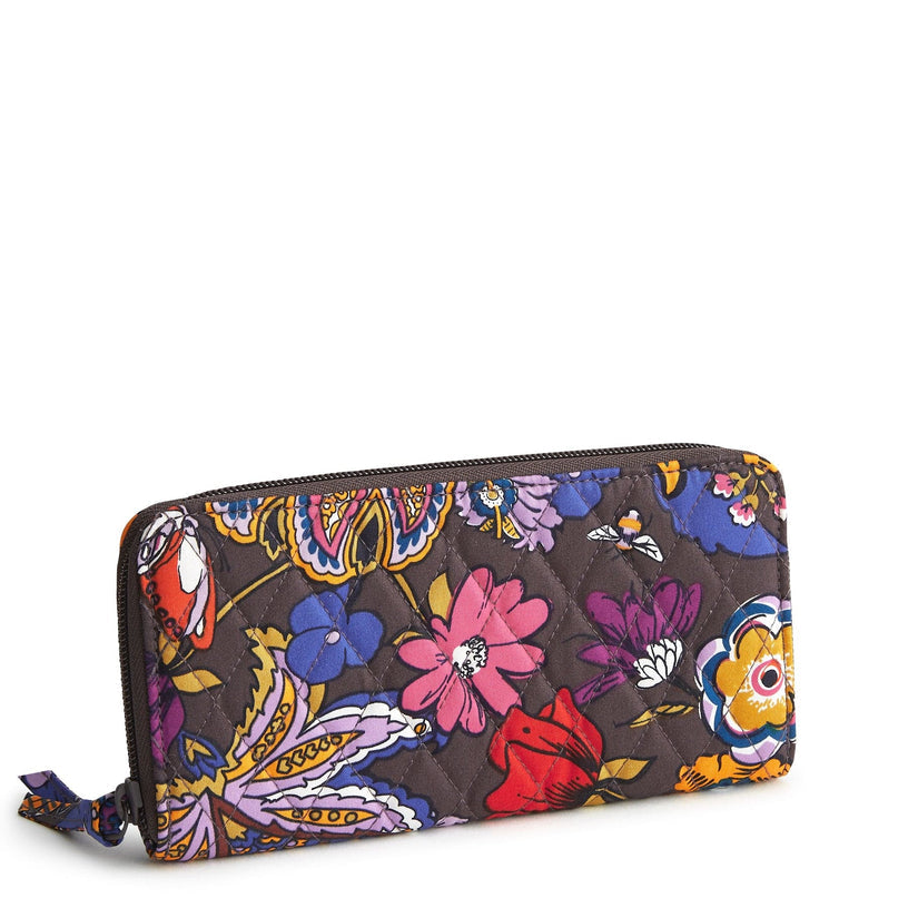 Vera Bradley Continental Wallet-Colorful Bouquet