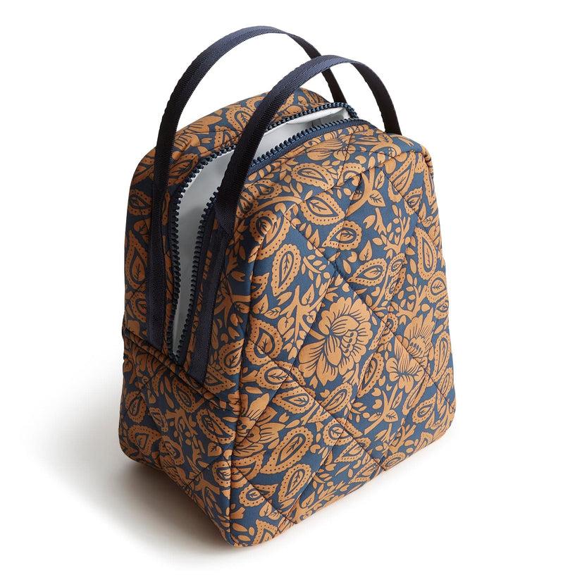 Vera Bradley Lunch Bag- Lotus Montage Roasted Pecan