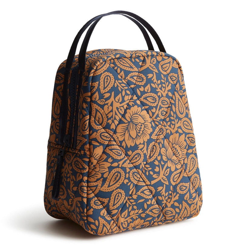 Vera Bradley Lunch Bag- Lotus Montage Roasted Pecan