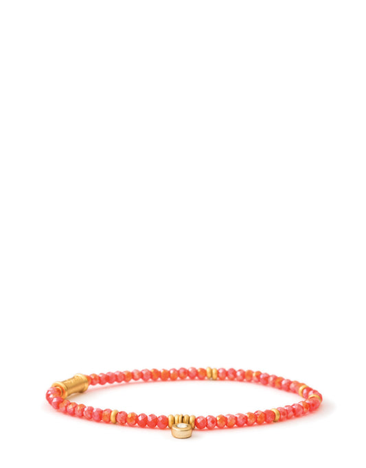 Spartina 449 Stretch Bracelet 3mm-Coral