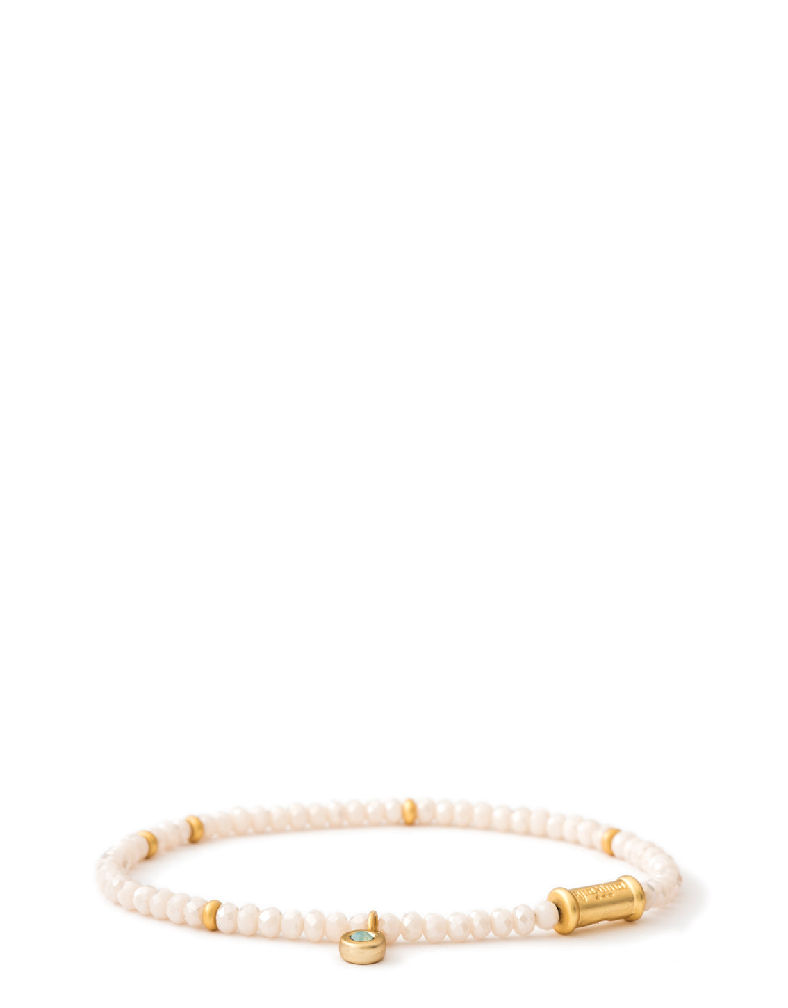 Spartina 449 Stretch Bracelet 3mm-Cream