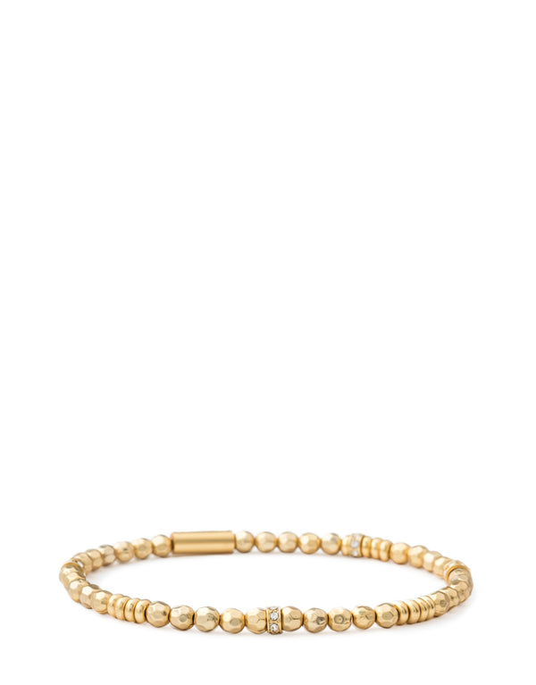 Spartina 449 Stretch Bracelet- Faceted Gold