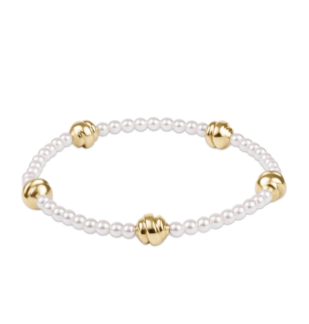 Enewton “Admire” Small Gold 3mm Pearl Bracelet